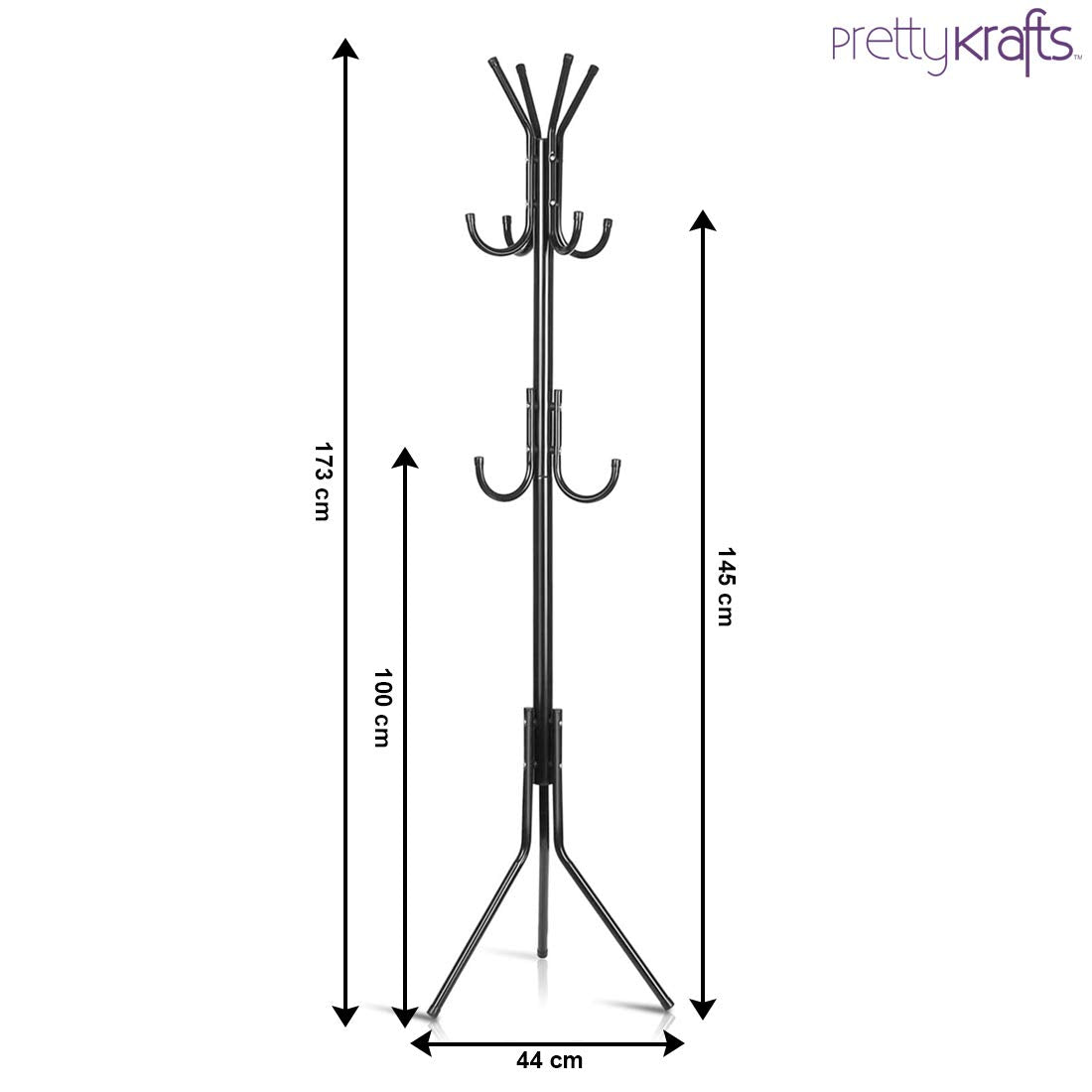 6 Hook Cloths & Coat Hanger Stand Hanging