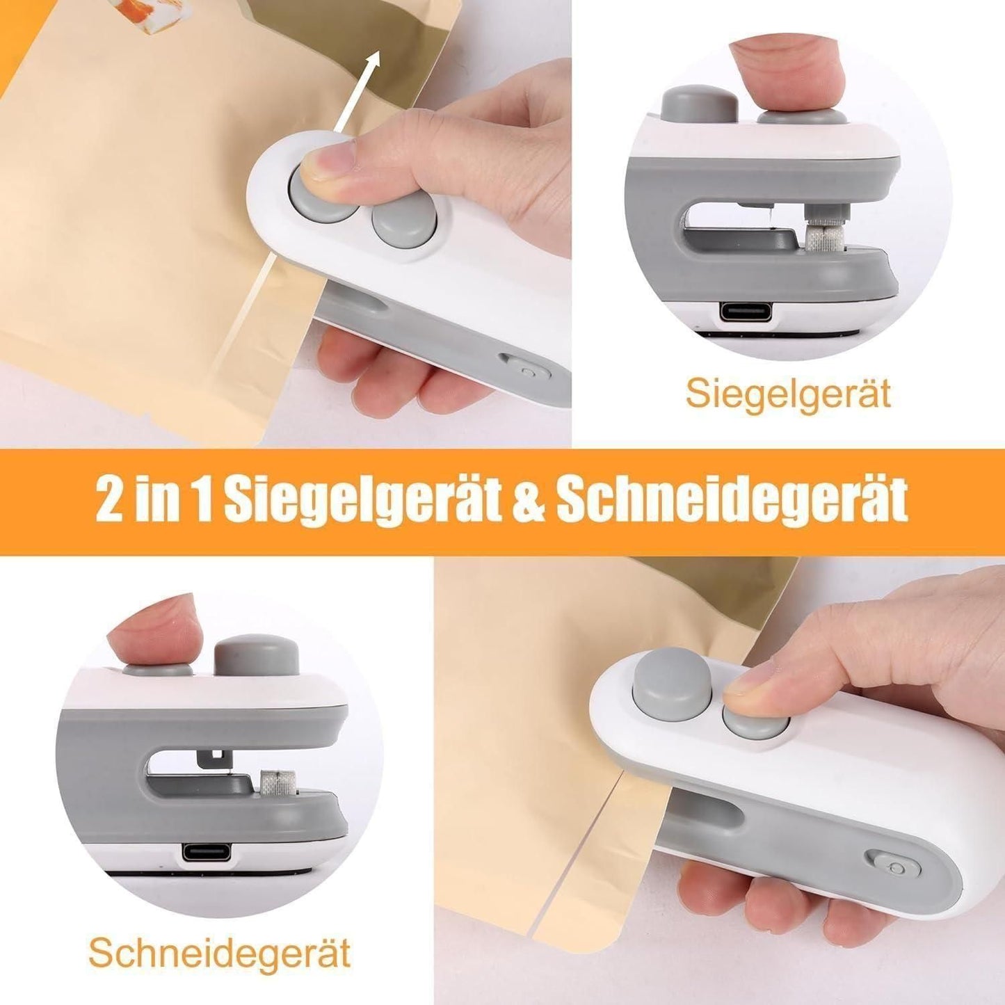2 in 1 Mini Sealing Machine for Plastic Bags