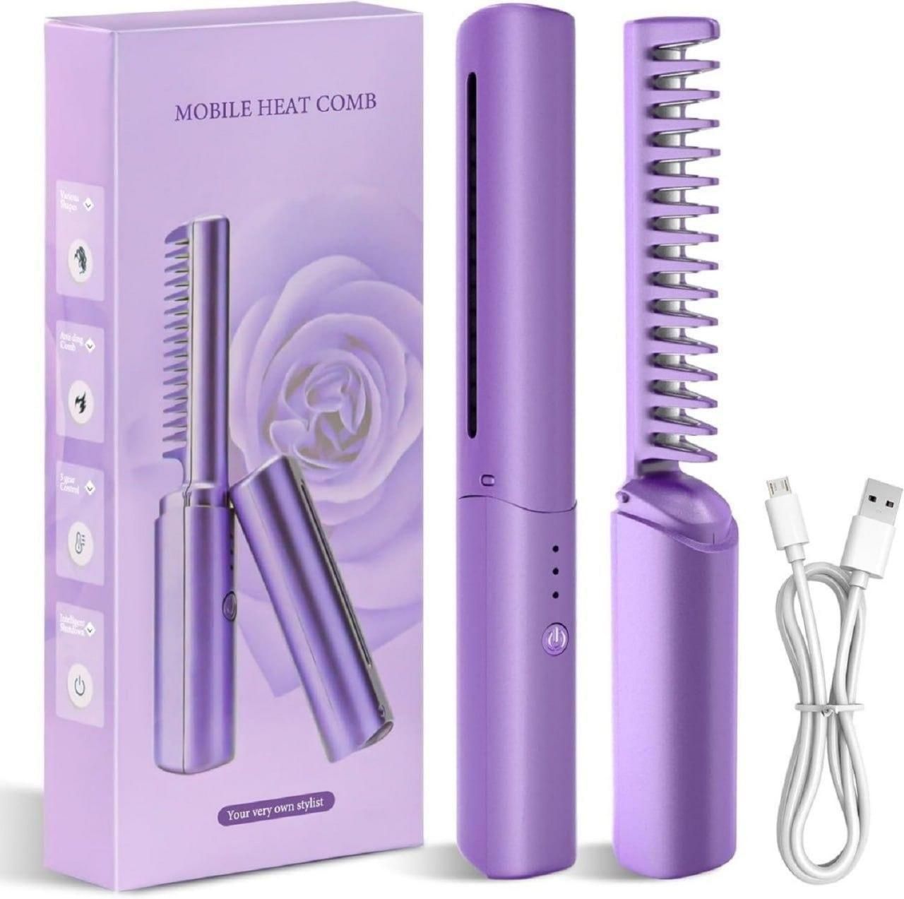 Meneflix Portable Mini Hair Straightener – Cordless & Rechargeable