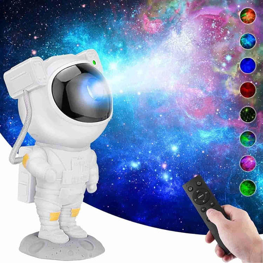 Astronaut Galaxy Projector – 360° Rotating Head + Remote Control