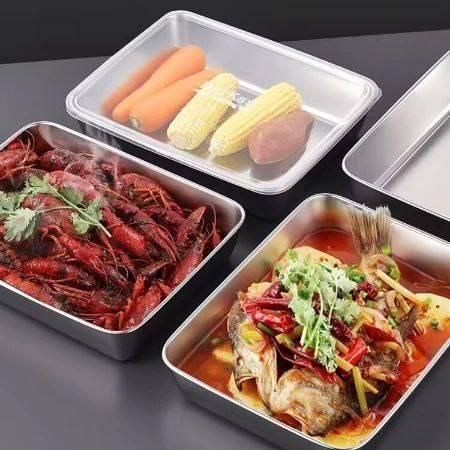Non Stick Baking Pan Food Storage Box with Cover Pack of 3