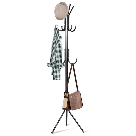 6 Hook Cloths & Coat Hanger Stand Hanging
