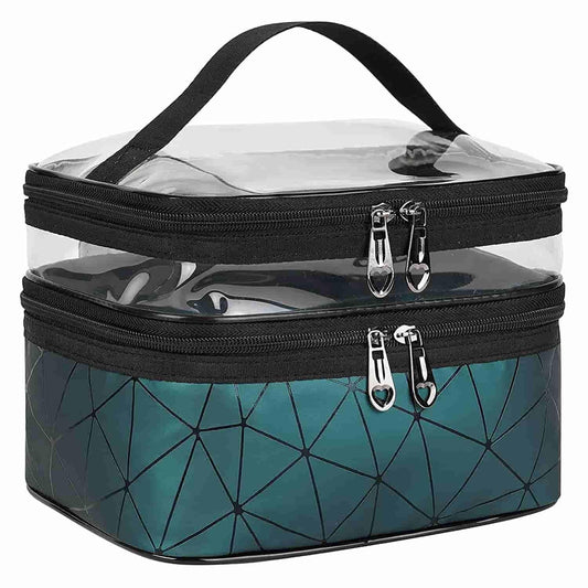 2 Layer cosmetic makeup bag