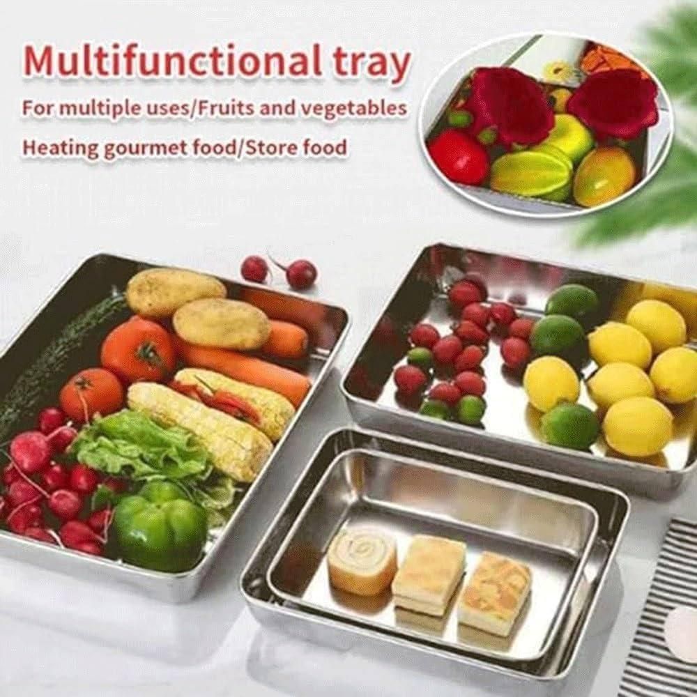 Non Stick Baking Pan Food Storage Box with Cover Pack of 3