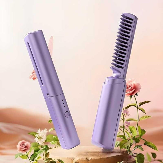 Meneflix Portable Mini Hair Straightener – Cordless & Rechargeable