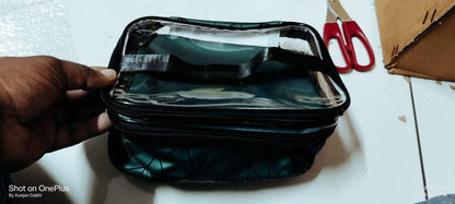 2 Layer cosmetic makeup bag