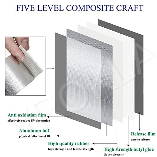 Leakage Repair Waterproof Tape for Pipe & Roof Water Leakage Solution Aluminum Tape