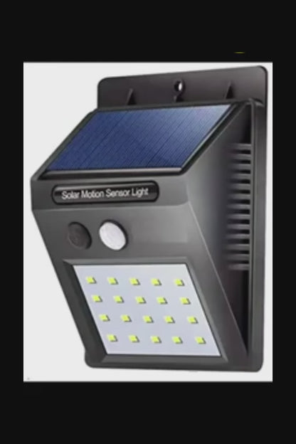 Wireless LED Solar Outdoor Lights with Dark Detect Motion Sensor, On/Off Button